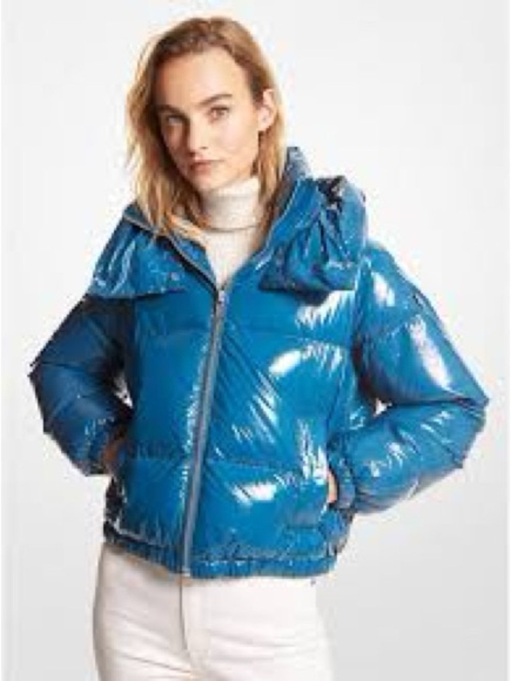MICHAEL_KORS Ciré Nylon Puffer Jacket